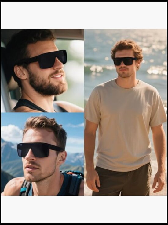 Ultra-Light TR90 Frame XL Sunglasses, Polarized Lenses UV400 Protection main image 7
